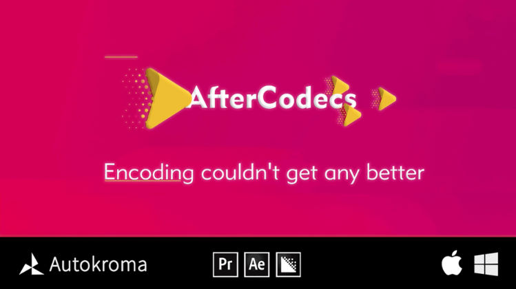AfterCodecs V1.12.1 for After Effects, Premiere & Media Encoder (win)