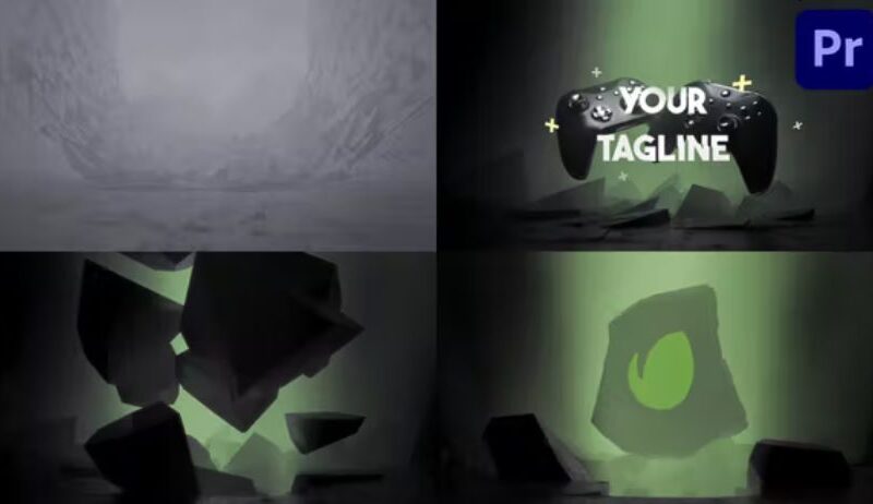 Game And Stream Logo Opener for Premiere Pro