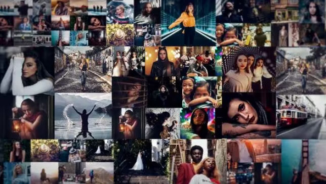 Dynamic Mosaic Logo Intro