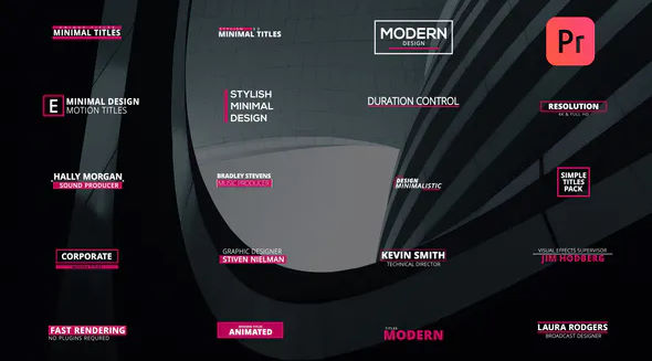 Minimal Stylish Titles