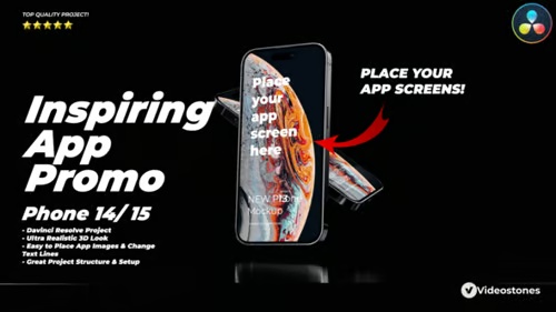 Inspiring App Promo - Mobile Demo Video for Davinci Resolve