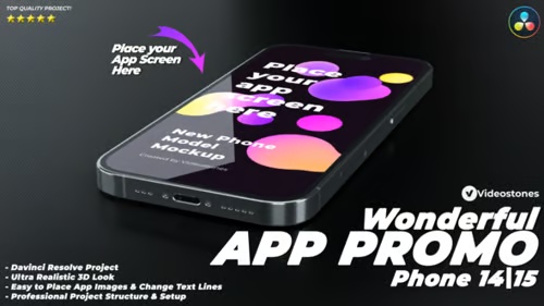 Awesome promo video for iPhone 14 App - DaVinci Resolve