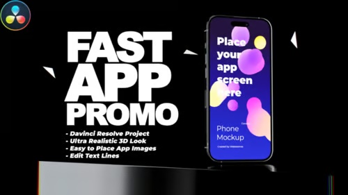 Fast Appli Promo - Mobile promotion project for Davinci Resolve