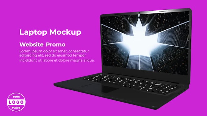Laptop Mockup Website Promo