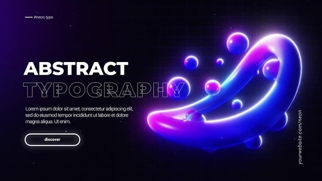 Neon Retro Typography