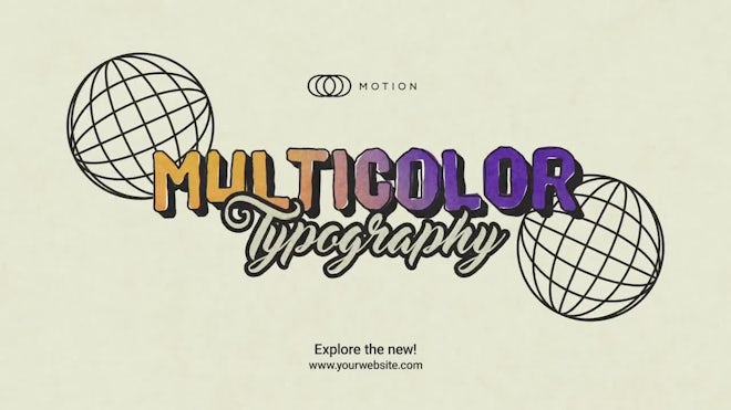 Multicolor Typography