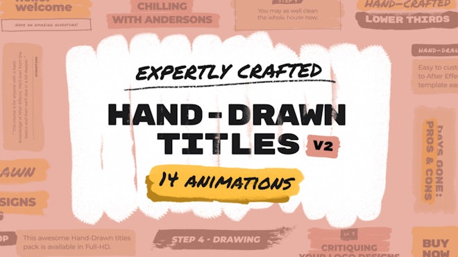 Hand Drawn Brush Titles