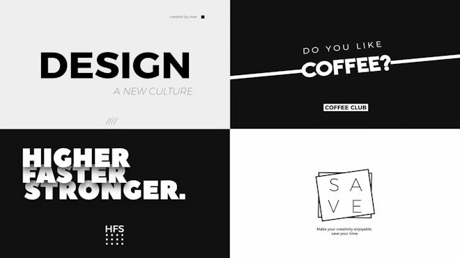 30 Big Black Titles And Typography