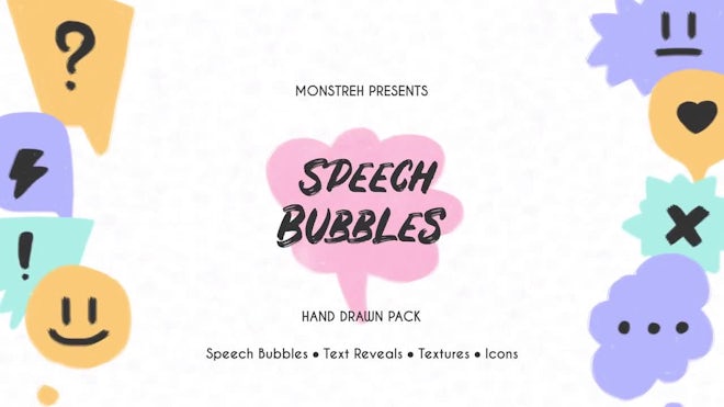 Speech Bubbles. Hand Drawn Pack