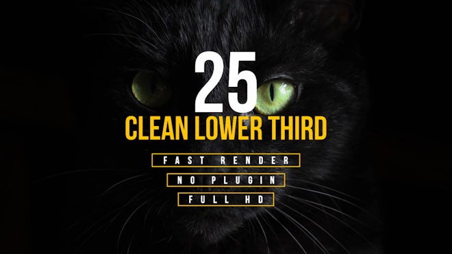 25 Clean Lower Thirds