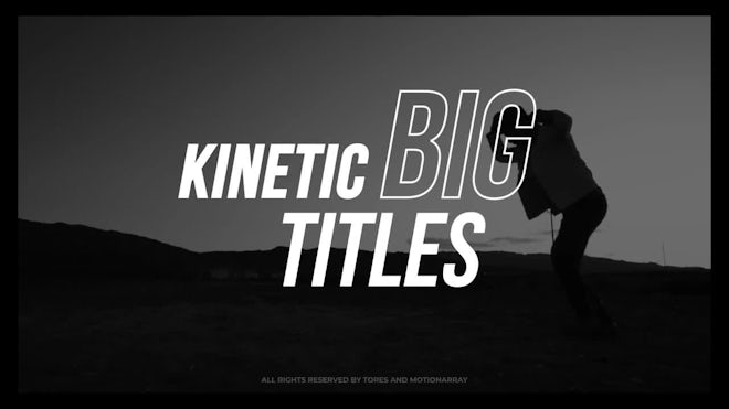 Kinetic Typography Titles