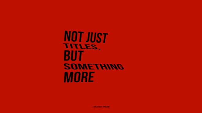 Unique Typography