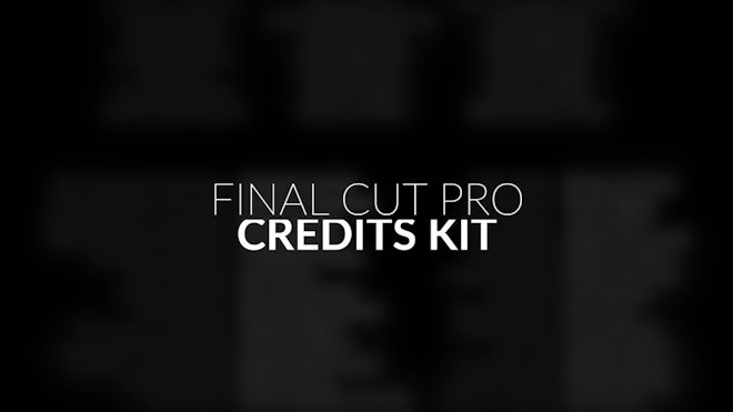 Film Credits Kit