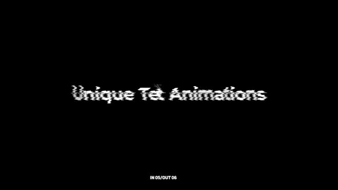 Distortion Text Animation