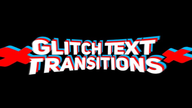 Glitch Text Transitions