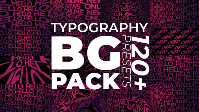 Typography BG Presets Pack