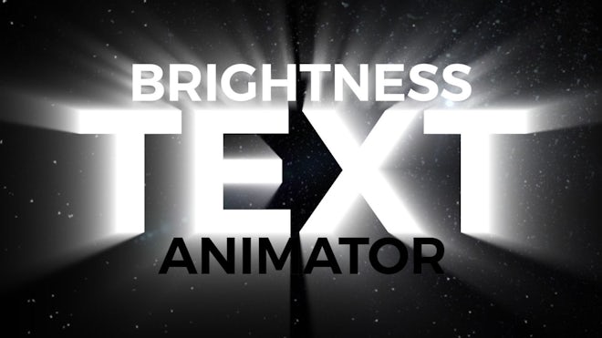 Brightness Text Animator