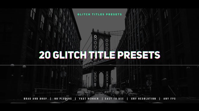 Glitch Title Presets