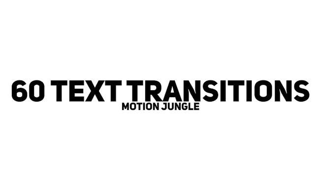 60 Text Transitions