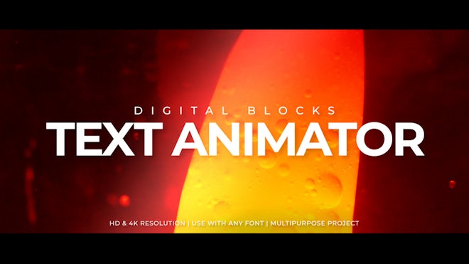 Digital Blocks Text Animator