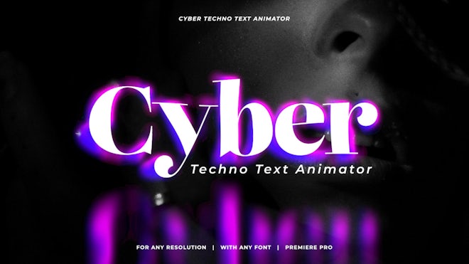 Cyber Techno Text Animator