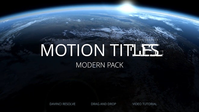 Motion Titles Pack