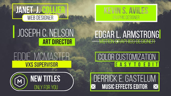 Stylish  Minimal Titles