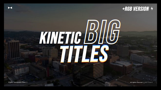 Kinetic Typography Titles