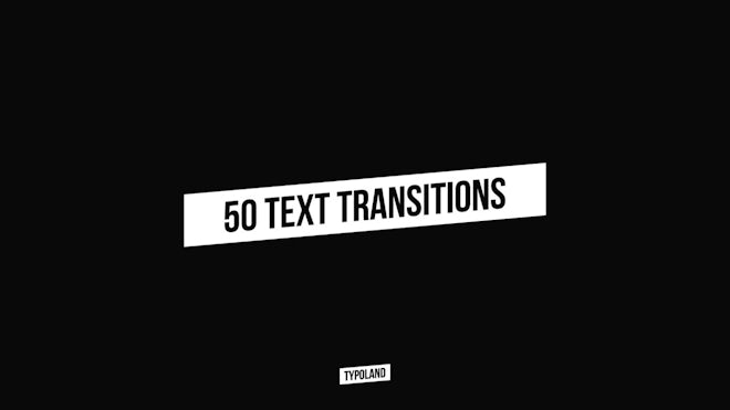 50 Text Transitions