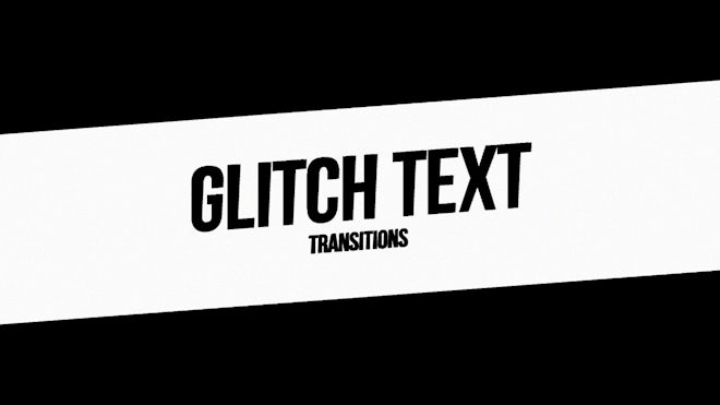 Glitch Text Transitions