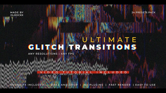 Ultimate Glitch Transitions Presets