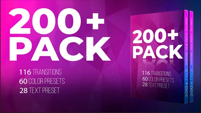 200+ Pack: Transitions, Color, Text