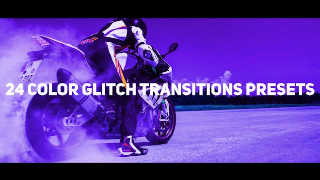Color Glitch Transitions Presets