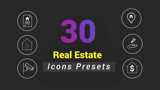 30 Animated Real Estate Icons