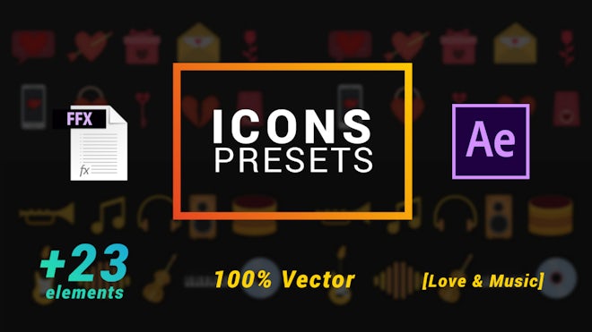 Icons Presets - Love And Music