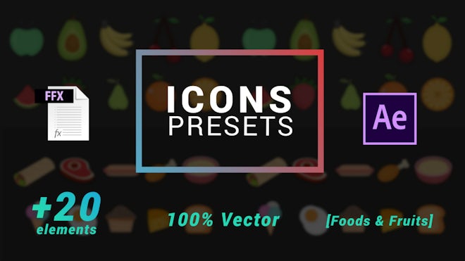 Icons Presets - Fruits And Foods