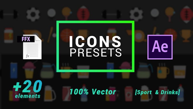 Icons Presets - Sports And Drinks
