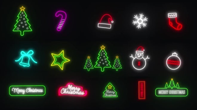 Neon Christmas Pack