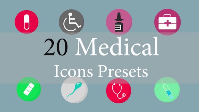 20 Animated Medical Icons Presets