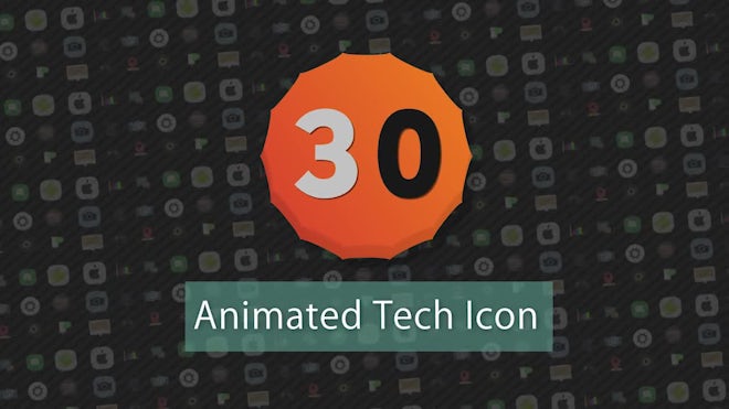 30 Animated Tech Icons
