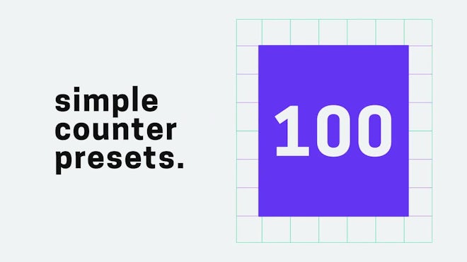 AE Simple Counter Presets
