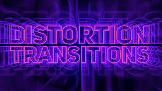 Distortion Text Transitions