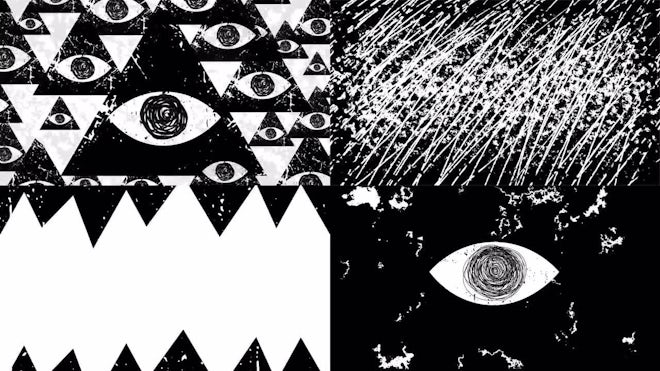 Pack Of 4 Creepy Animated Backgrounds With Grunge Textures