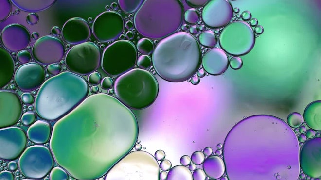 Oil Bubbles Circles