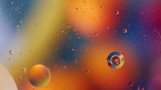 Colorful Oil Bubble Background