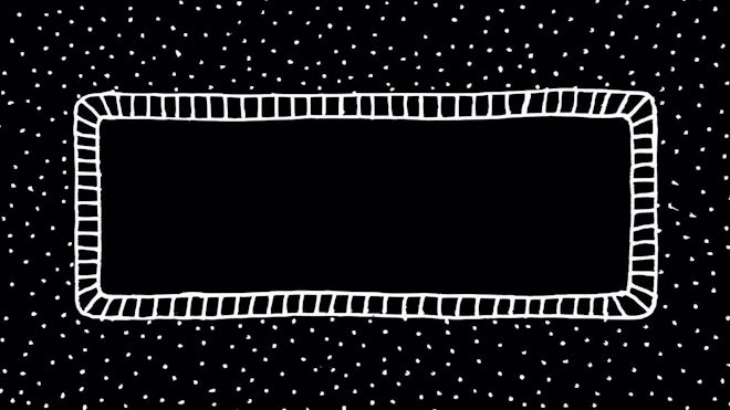 White Wiggly Hand Drawn Rectangular Frame Dotted Doodle Background On Alpha