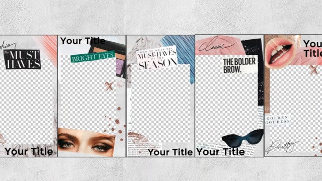 Pack Of Collage Style Overlays