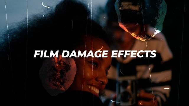 Pack Of 10 Film Damage Overlays On Alpha