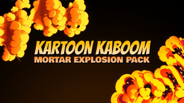 Pack OF 10 Vertical 2D Cartoon VFX Explosions On Alpha
