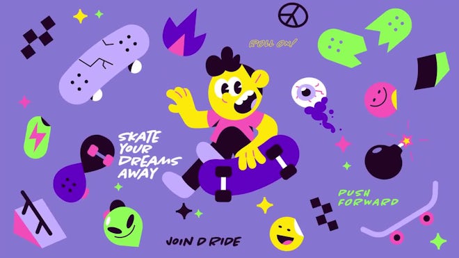 Pack Of 16 Colorful Stickers On Alpha